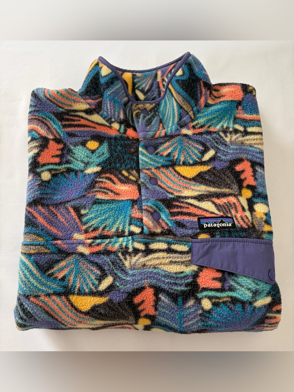 Patagonia Synchilla Snap-T Pullover Fleece Men's Size XL Joy Pitch Blue - Picture 13 of 13
